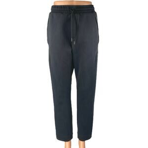 BOSS Hugo Boss Women's Black High Waisted Straight Drawstring Sweat Pants Size L